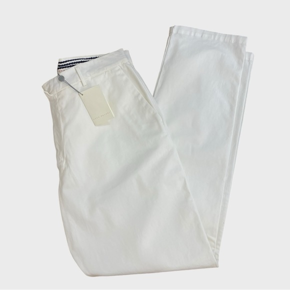 Luca Falconi NWT White Cotton Summer Chinos Size 52 US XL - Picture 1 of 9